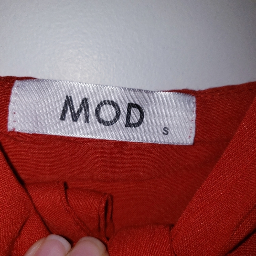 MOD Ruffle Wrap Front Bow Spaghetti Strap Dress - Picture 6 of 10